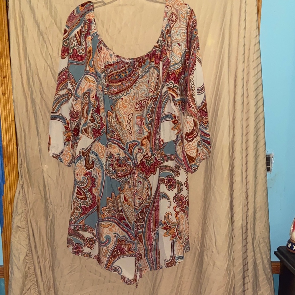 SHEIN Multicolor Paisley Blouse